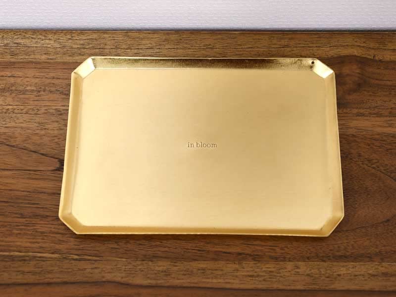木製トレイ 金色装飾 加古川工芸品 木製トレイ 金色装飾 加古川工芸品